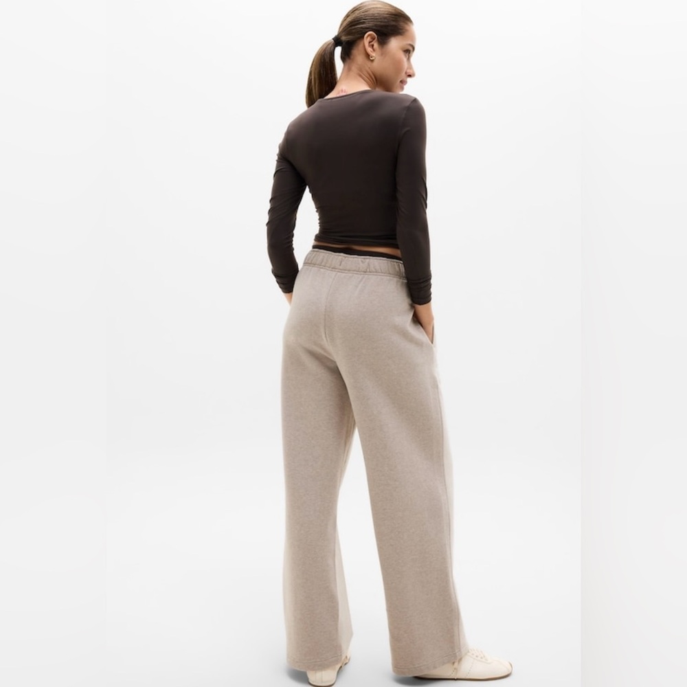 Athleta Forever Fleece Wide Leg Pant, Small - Picture 2 of 7